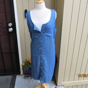 #706  WOMAN'S JEAN DRESS BY MISOOK  (SIZE XL)